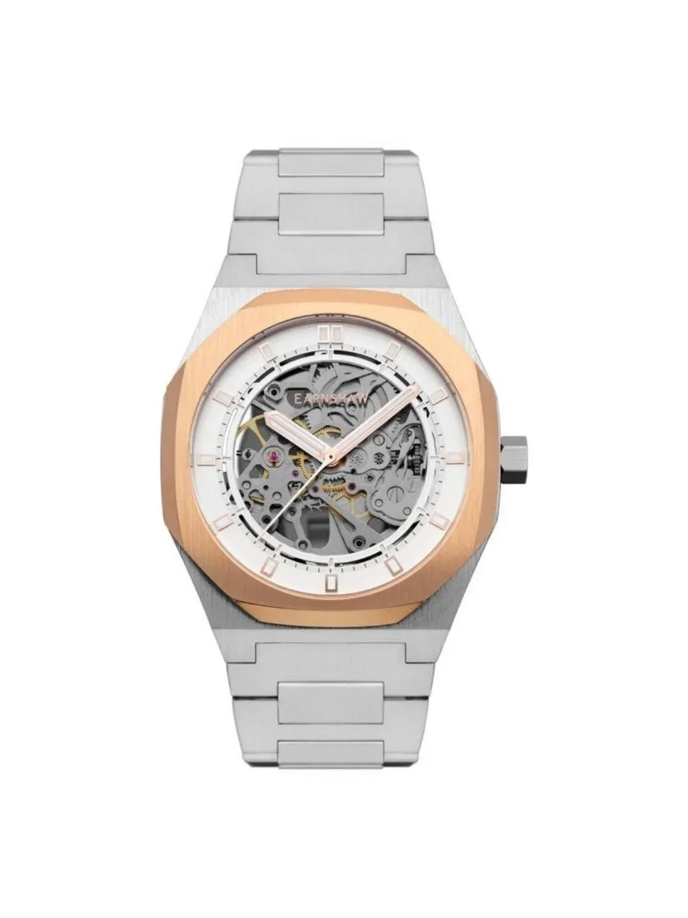 NWT Thomas Earnshaw Drake Silver-tone Dial Men's Watch